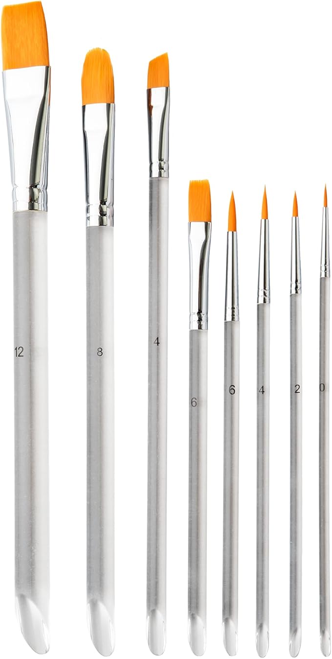 TAG Body Art Face and Body Paint Brush Set 8 Piece