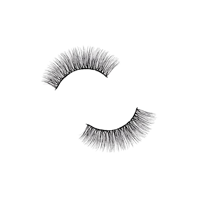 KISS Looks So Natural False Eyelashes Multipack, Lightweight & Comfortable, Tapered End Technology, Reusable, Cruelty-Free, Contact Lens Friendly, Style 'Poise', 5 Pairs Fake Eyelashes
