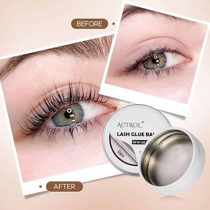 Lash Lift Glue Balm Eyelash Copra Lifting Perm Strong Hold Lash&Brow Perm Glue Balm Brow Adhesive Powerful Sticky Brow Lamination 0.71Oz/20G