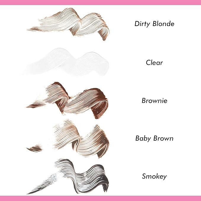 Lime Crime Bushy Brow Gel, Clear (Crystal Clear) - Volumizing, Long Lasting & Strong Hold That Tints, Tames & Adds Texture - Eyebrow Mascara Gel - Vegan & Cruelty-Free