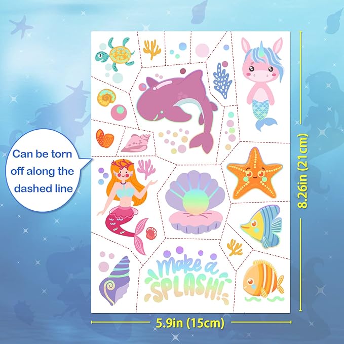 4 Sheets Kids Tattoos and 36 Sheets Adults Tattoo