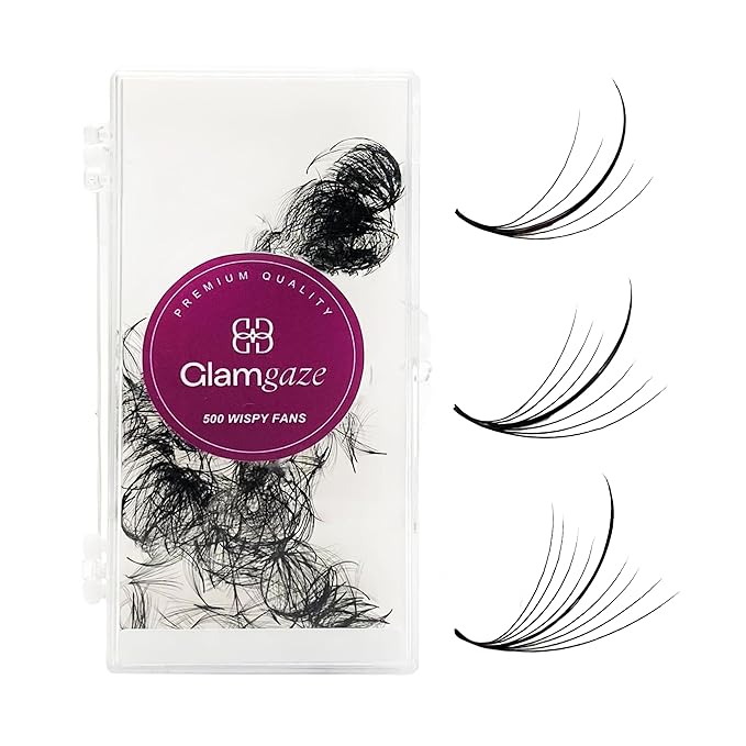 500 Wispy Promade Fans - 5D 7D 9D, C CC D Curl, 0.05-0.07mm Thickness, 9-16mm Length - Wispy Lashes Handmade Premade Lash Fans Loose Spike Premade Fans Eyelash Extensions (7D-0.07-C 15mm)