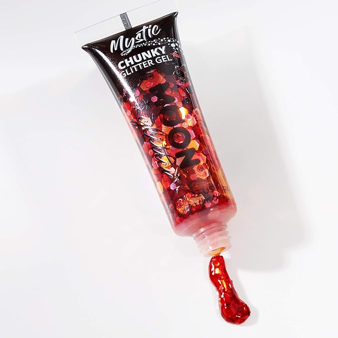 Mystic Chunky Glitter Gel by Moon Glitter - 12ml - Valentines - Glitter Face Paint