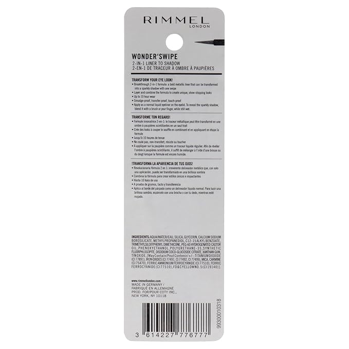 Wonder Swipe 2-in-1 Liner to Shadow - 012 Kha-Ching by Rimmel London for Women - 0.058 oz Eyeliner