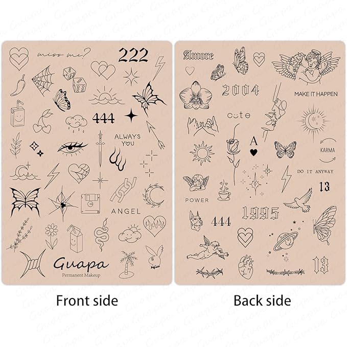 2 Pcs Tiny Tattoo Practice Skins, Small Deluxe Mini Silicone Finger Semi Permanent Tattoo Latex Pad for Training (Tiny #6 - Pink Pad -2PCS)