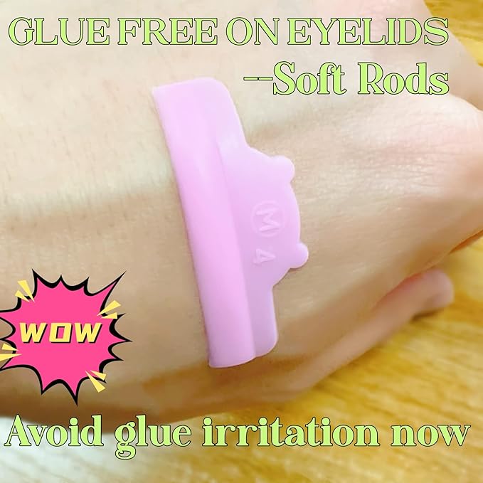Lash Lift Pad Natural Lifting Eyelash Perm Rod Eyelash Lifting Shields Soft U Curl Lami Lamination Roller with Y Brush Silicone Under Eye Patch Ribbon Cover Compensator Cute Cat Eye Perming Result