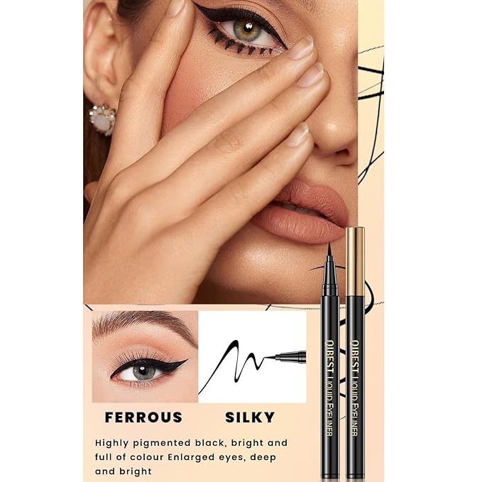 Eye Brow and Eye Makeup Kit, 4x Volume Mascara & Lash Serum & Liquid Eyeliner & 2 in 1 Brow Cream, Long-lasting Curling Lashes Soft and Smooth Waterproof No Clumping Eye set