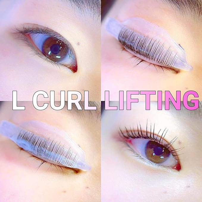 Lash Lift Rods Kit Glitter Eyelash Lift Pallet Ribbon Comb All in 1 Lash Perm Shield LU Curl 5 Size Lash Lift Lamination Pad, Rapid 5 Minute Eyelash Lifting Shields Flexible Pads Extreme Perm Rod