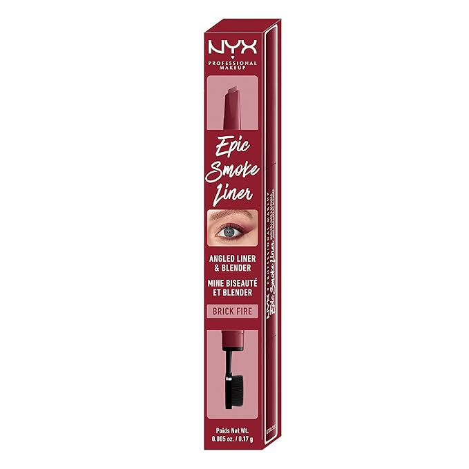 NYX PROFESSIONAL MAKEUP Epic Smoke Liner, Vegan Smokey Eyeliner - Brick Fire (Brick Red)