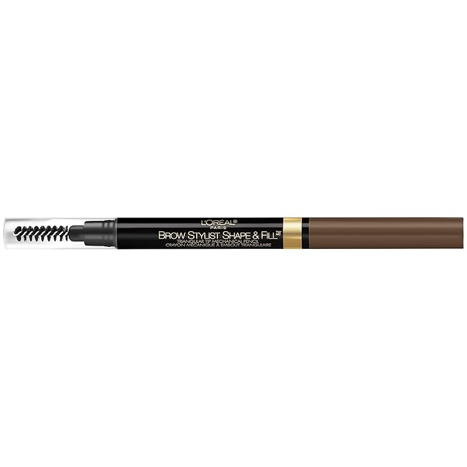L'Oreal Paris Brow Stylist Shape & Fill Mechanical Eye Brow Makeup Pencil, Brunette, 0.008 oz.