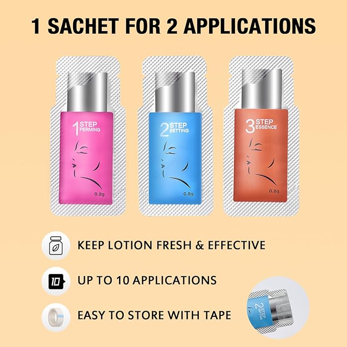 Lash Lift Eyelash Lift Kit with Strong Lash Perm Glue 5 Minutes Instant Lifting Perming Curling for Fuller Thicker Eyelashes Eyebrows with Full Tools