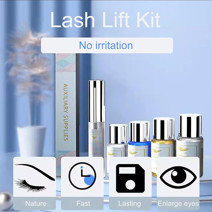 YUANLI Lash Lift Kit, Eyelash Lifting Kit, Eyelash Lift Kit, Easy for Professional Eyelash Perm Kit, Semi-Permanent Eye Lash Lift Kit, Lash Lift Suitable at Home