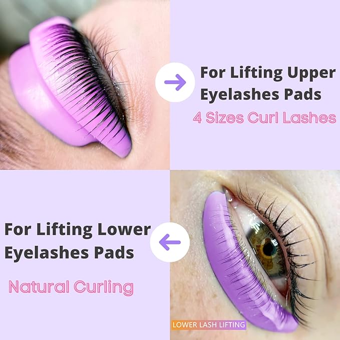 Eyelash Lift and Eyebrow Lamination 2 in 1 Kit Easy DIY 5 Minutes Curl Eyelash Lift Long-Lasting a Month Professional Make Lash and Brow More Volume 6 Weeks