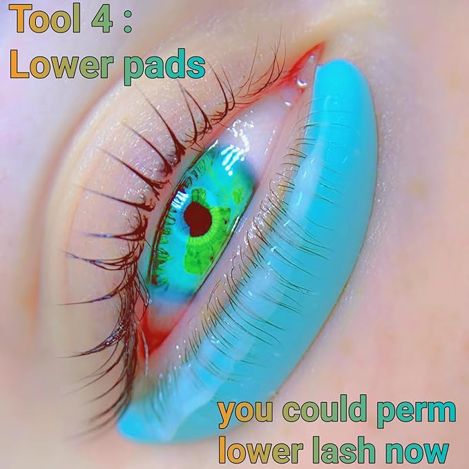 Eyelash Lift Shields Silicone Lash Curlers 8 Size Lifting Pads Jelly Lami Lamination Roller - Upper, Lower Perm Rod Perming Set with Ribbon Compensator, Eye Patch, Y Brush Tool-U Curl Shield
