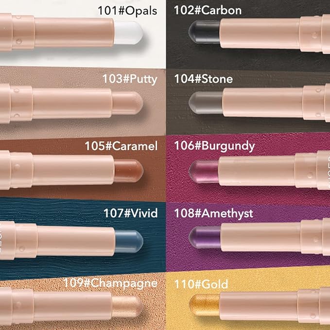 Go Ho Matte Eyeshadow Stick - Waterproof Cream Eyeshadow Pen, Smooth Easy To Color, 103# Putty