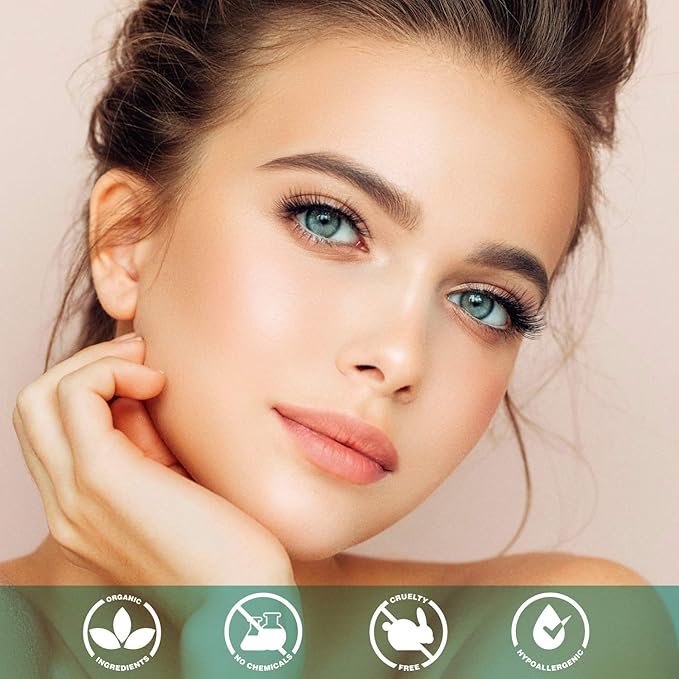 Eyelash Growth Serum - Instant Lash serum for eyelash growth with Hyaluronic Acid - 100% Natural Dermatologist Tested and Approved Eyelash Enhancer - Eyebrow serum to grow brows thicker - (5ml)