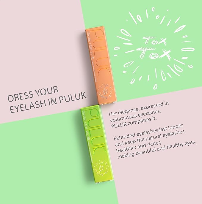 Toxtox Lash Volume- Lash Enhancer for Fuller, Voluminous Lashes | Moisturizing, Elasticity-Boosting Serum with Sorbitol, Copper Tripeptide-1, Sodium PCA | Lash Protection & Repair
