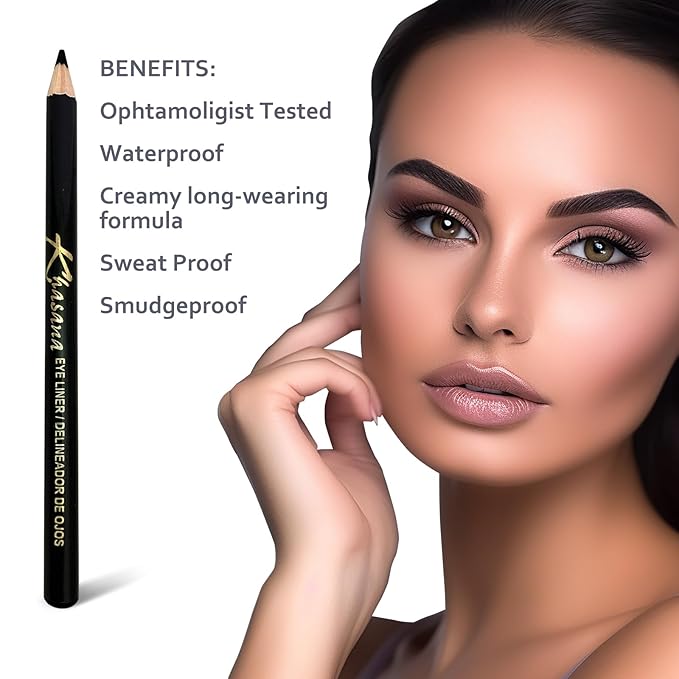 Eyeliner Pencil, Glide On, Waterproof, Ultra Smooth & Creamy Application, Long-Lasting, Matte Finish Versatility, Smudge-Proof, Ophthalmologist Tested, Cruelty Free & Vegan, #11 White