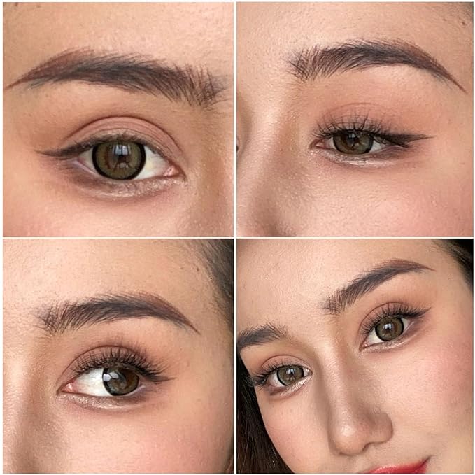False Eyelashes Short Lashes Natural Look, Wispy Lashes Cat Eye 12mm - 7 Pairs, ZG67