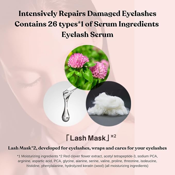 All Eye Lash Serum, Quick-Drying Japanes Serum for Lash Growth, Rich in Care Ingredients for Longer, Fuller, Thicker, 0.17 Oz/5g