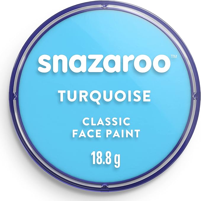 Snazaroo Classic Face and Body Paint, 18.8g (0.66-oz) Pot, Turquoise