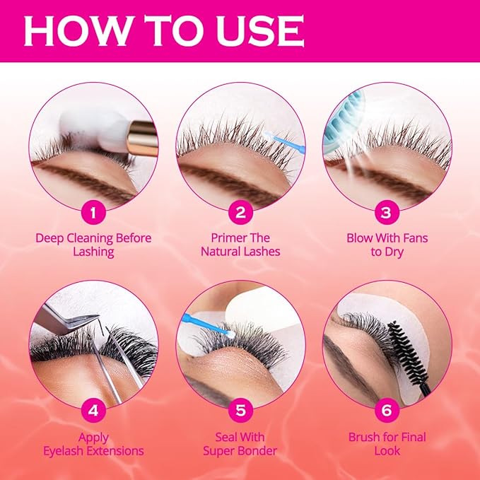 Lash Primer for Eyelash Extensions15ML Eyelash Primer Increase Lash Adhesive Bonding Power Pretreatment for Semi Permanent Lash Extension Ideal for Extend Lash Glue Retention Time(STRAWBERRY)