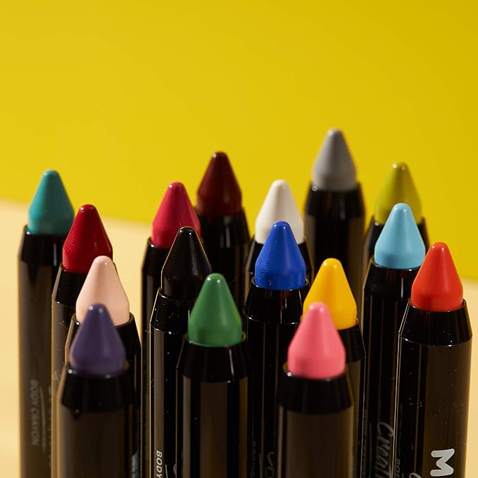 Face Paint Stick / Body Crayon makeup for the Face & Body by Moon Creations - 0.12oz - Yellow