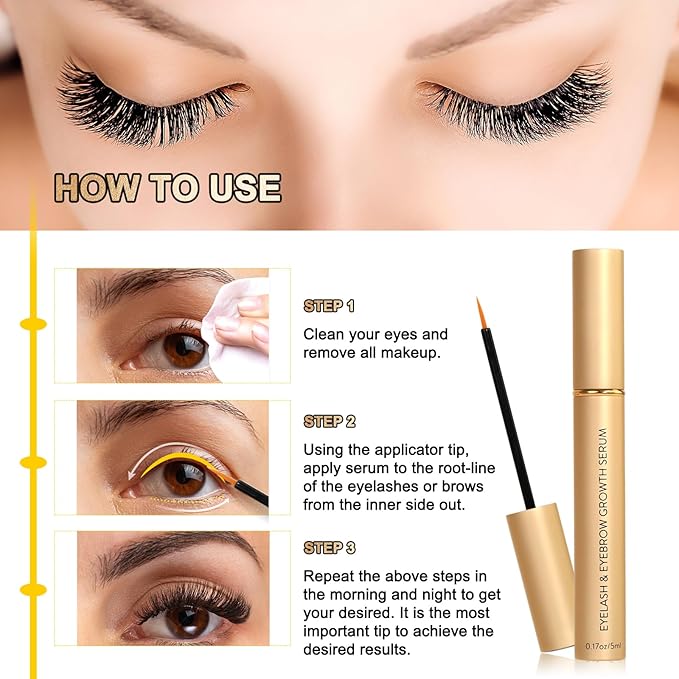 LZM Serum for Eyelash Growth and Thickness, Eyebrow Enhancer, Advanced Formula for Longer, Fuller and Thicker Looking Natural Lashes, 1 Fl Oz
