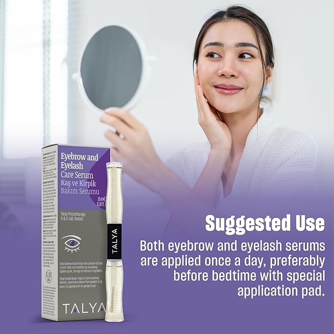 Eyebrow and Eyelash Care Serum Eyelash and Eyebrow Enhancing Serum,Natural Oil blend, Promotes Appearance of Longer, Thicker Eyebrows Eyelashes, special package