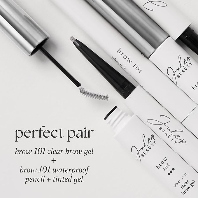 Julep Brow & Lash Duo: Clear Brow 101 Gel + Length Matters Buildable Mascara – Sculpt, Set & Define Brows While Lengthening Lashes for a Natural Everyday Look