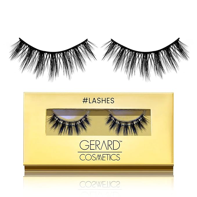 Gerard Cosmetics Realness Eyelashes - Full and Flirty Style - Can Be Worn Up To 15 Plus Times - Perfectly Curled for Use with Glasses - Suitable for Every Occasion - Cruelty-Free - 1 Pair