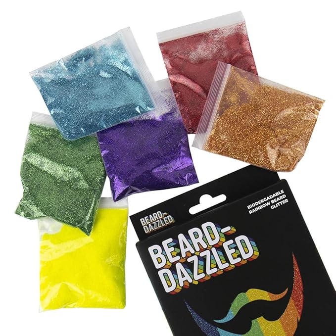 'Beard-Dazzled' Biodegradable Rainbow Beard Glitter