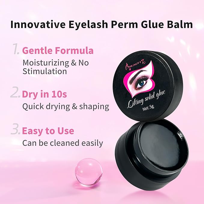 Beauty7 Upgraded 2 in 1 Lash Lift& Eyebrow Lamination Kit Eyelash Balm Lash Perm Kit Eyelash Lifting Lash Curling Semi-Permanent Curling Perming Wave Professional Salon at Home