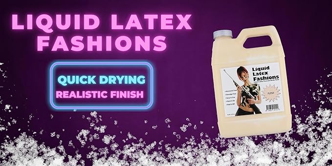 Flesh 32 Fl Oz - Liquid Latex Face and Body Paint, Ammonia Free No Odor, Arts and Crafts Paint for Halloween Zombie Cosplay!