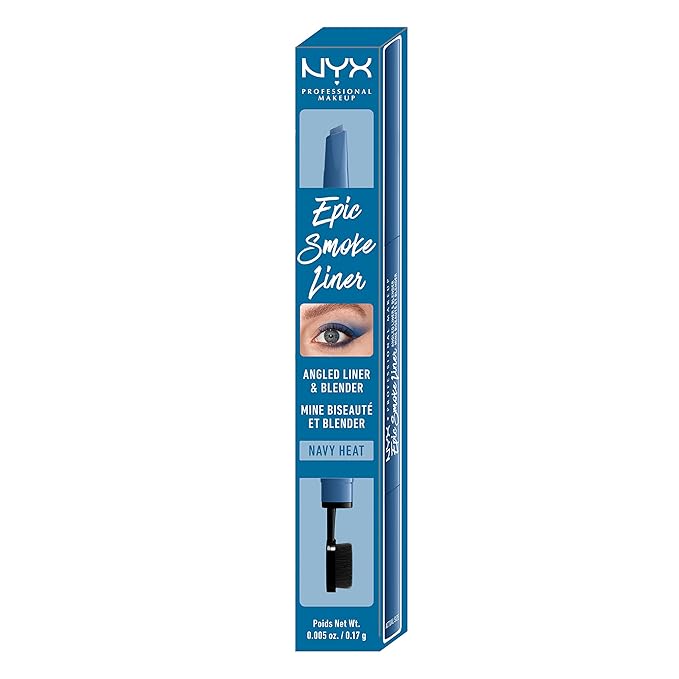 NYX PROFESSIONAL MAKEUP Epic Smoke Liner, Vegan Smokey Eyeliner - Navy Heat (Navy Blue)