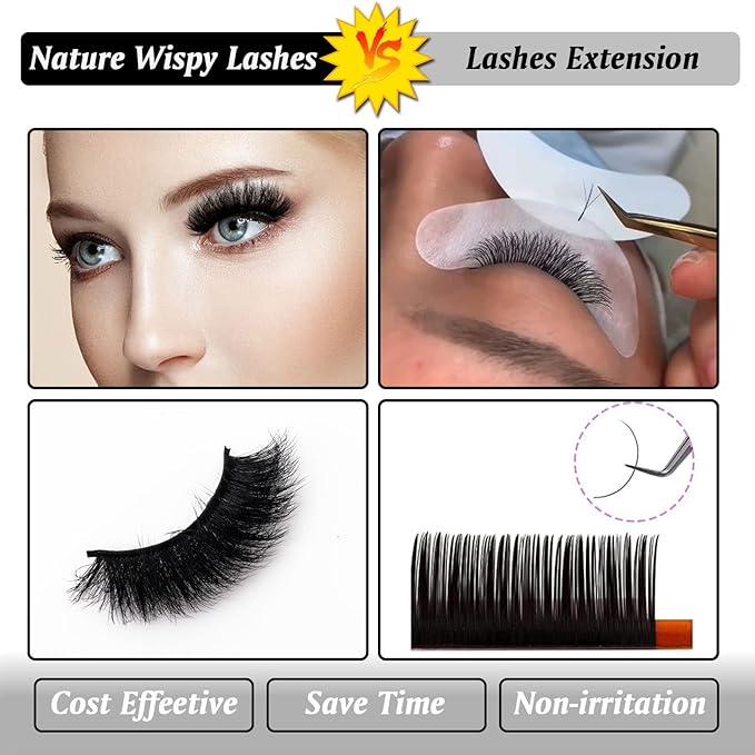 Fluffy Full False Eyelashes Wispy 3D Faux Mink Lashes Thick Fake Lashes Strip - 7 Pairs, Z13