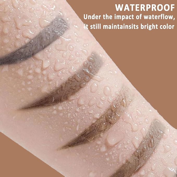 Qiciy Tattoo Eyebrow Gel Easy Peel Off, Peel Off Eyebrow Tint, Easy Peel off Eyebrow Gel, Peel Off Eyebrow Tint, Waterproof & Sweatproof for All Skin Types (#2 Yellowish Brown)