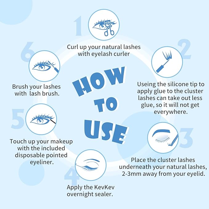 KevKev Overnight Lash Sealer Lash Cluster Seal Lash Sealant for DIY Eyelash Extensions Silicone Brush Cluster Lash Seal Extend Lash Wear Up to 14 Days Easy to Remove 7ml Black