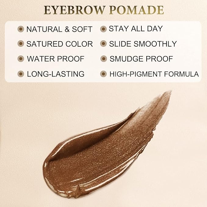 Eyebrow Pencil Makeup Kit, with Waterproof 2-IN-1 Microblading Eyebrow Pen, Eyebrow Pomade, Eyeliner and Dual-ended Eyebrow Brush, Brow Pencil Kit for Natural Eyebrows - Auburn