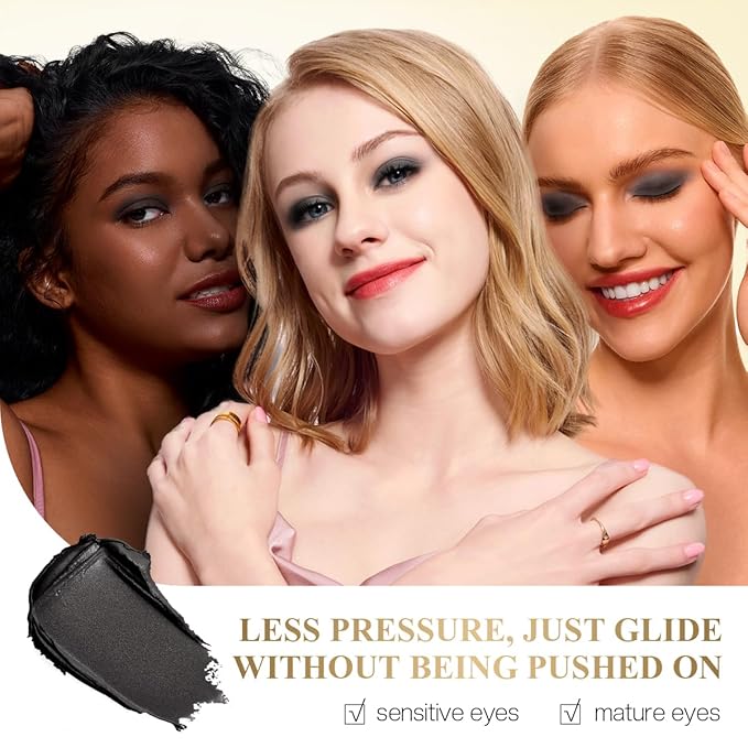Cream Eye Shadow Eyeliner Makeup Sticks, Highlighter Brightener Pencil Classic-A016 + Multi-use-M6