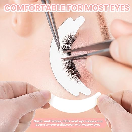 100 Pairs Eyelash Under Eye Pads for Lash Extensions Lint Free Eyelash Tech Supplies Sticky Eye Lash Lift Patches No Tape Needed Fit Most Eye Shape Must Haves Beauty Tool for Eyelash Women
