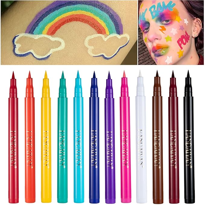 Liquid Eyeliner, Red Eyeliner Liquid, Long-lasting Colored Eyeliners, White Black Red Brown Green Purple Waterproof High-pigmented Colorful Eyeliners for Eye Makeup,1PC Red