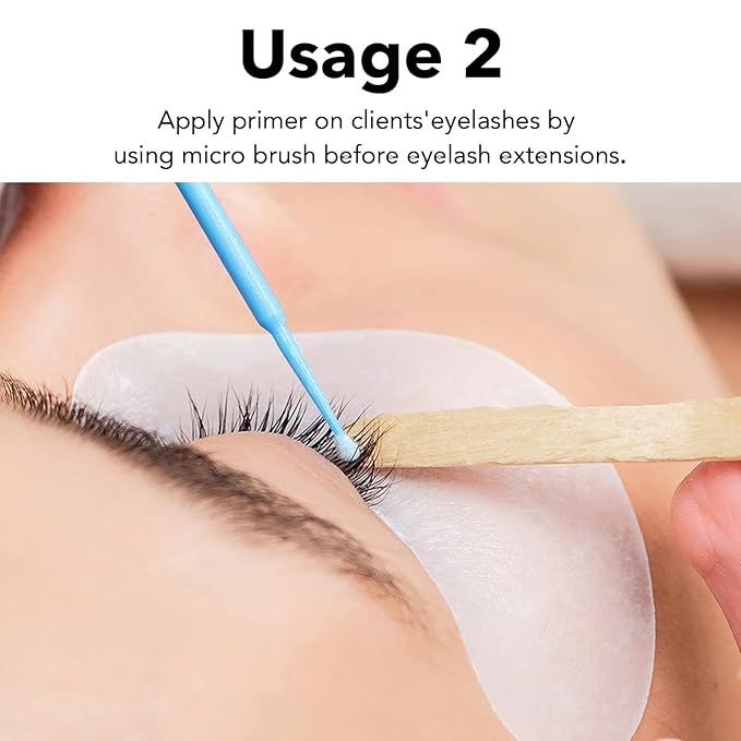 Eyelash Primer for lash Extensions Cleanser Eyelash Extension Pre Treatment Lash Primer Easily Removes Proteins and Oils Longer Extension Retention Eyelash Extension Primer -15ML