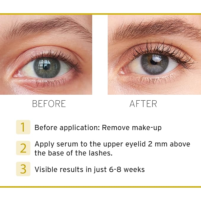 Nutralash Eyelash Formula 2.0 - Eyelash Serum for Longer Eyelashes in Just 6-8 Weeks I Lash Serum I Eyelash Growth Serum I Made in Germany I 1ml