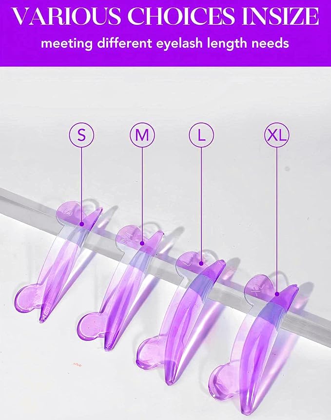 Lash Lift Pads 2024 New Shell Shape Eyelash Lift Rod Reusable Silicon Lash Perm Shield DIY Use at Home or Salon, style B
