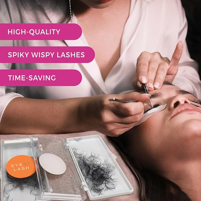 500 Wispy Promade Fans - 9D 0.05 Size 15mm Curl D - Natural Wispy Lashes Loose Premade Lash Fans for Eyelash Extensions Handmade Pre Made Eyelashes for Spiky, Volume, Natural Look