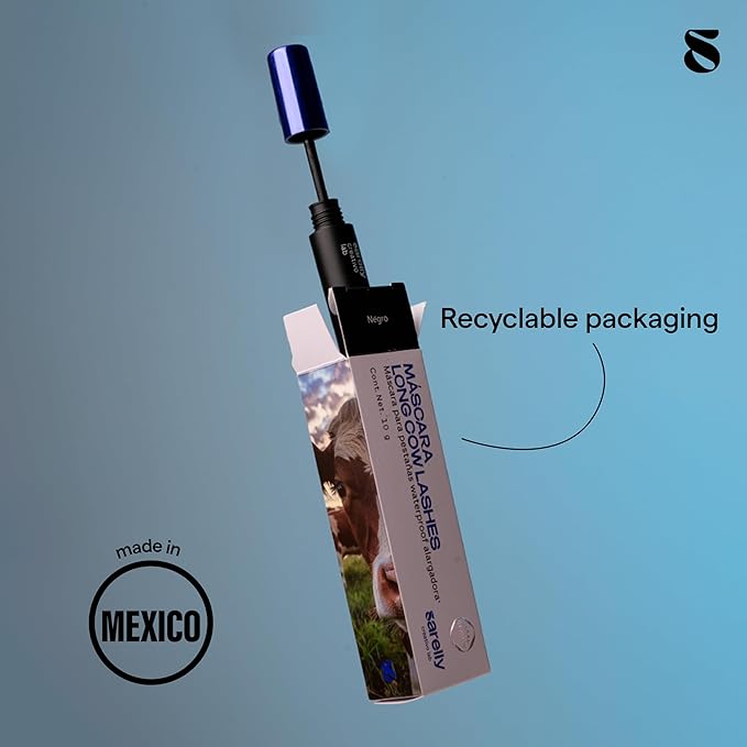 SARELLY CREATIVO LAB | Long Cow Lashes Mascara | Argan Oil Castor Oil Olive Oil | Long-Lasting Beauty Makeup Cute Stuff