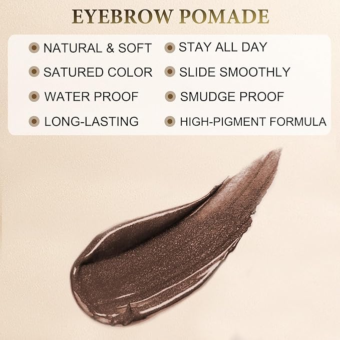 Eyebrow Pencil Makeup Kit, with Waterproof 2-IN-1 Microblading Eyebrow Pen, Eyebrow Pomade, Eyeliner and Dual-ended Eyebrow Brush, Brow Pencil Kit for Natural Eyebrows - Espresso