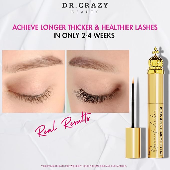 Premium Eyelash Growth Serum – Prostaglandin-Free Formula with Ginseng Root Extract, Peptides & Castor Oil for Longer and Thicker Lashes – 8ml