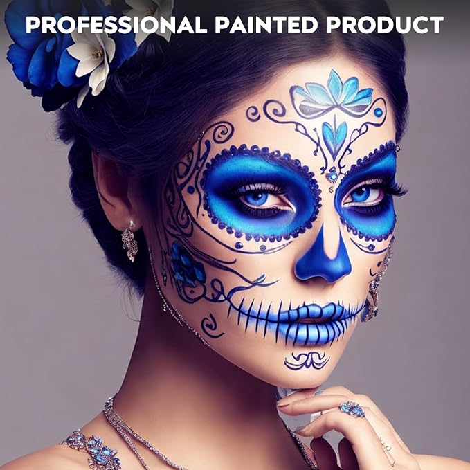 Blue Face Paint, Cream-based Body Paint Stick【Larger Capacity】【High Pigment】【Long Lasting】Professional Paint Makeup Product For Halloween/Masquerade/Cosplay/Movie Makeup, 1.06 Oz/30g